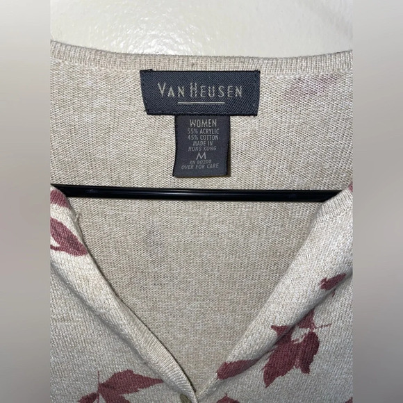 ✨2 For $6 Van Heusen Cardigan Size Medium #B2 - Picture 3 of 5